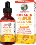 Maryruth Organics Pumpkin Seed Oil Cold Pressed | 2 Month Supply | USDA Organic Pumpkin Seed Liquid Drops for Men and Women | Urinary Health in Men | Sugar | Vegan | Non-GMO | 60 Servings