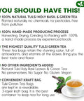 FreshDrinkUS, Premium 50 Mulberry Leaf Tea Bags, 100% Natural & Pure from Mulberry Leaves. Herbal Tea. Made with Natural Material Tea Bags. No Sugar, No Caffeine, No Gluten, Vegan.