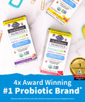 Garden of Life Dr. Formulated Probiotics Organic Kids+ Plus Vitamin C & D Strawberry Banana Gluten Dairy & Soy Free Immune & Digestive Health Supplement No Added Sugar 30 Chewables (Shelf Stable)