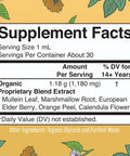 Maryruth Organics USDA Organic Respiratory Health Liquid Drops with Mullein Leaf | Marshmallow Root & Elderberry | Mullein Drops for Lungs Herbal Blend | Immune Support Supplement | Non-GMO | Vegan | 1 Fl Oz