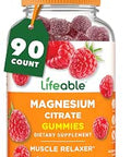 Lifeable Magnesium Gummies for Adults 900mg Magnesium Citrate Gummies Vegan Magnesium for Men and Women 90 Count