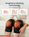 Comfier Fsa Cordless Knee Massager With Heat And Vibration For Pain Relief Hsa Eligible Items Graphene Heating Pad For Knee With 5 Massage Modes Rechargeable Heated Knee Brace Father ' s Day s