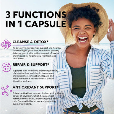 NUTRAHARMONY Liver Support Detox Blend & Biotin, Collagen Capsules