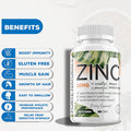 Zinc Supplements 50 Mg (100 Tablets) Specially Formulated For Sensitive Stomachs, Vitamins For Adults Daily Supplement Vegan, Non Gmo, Easy To Swallow Zink Vitaminas