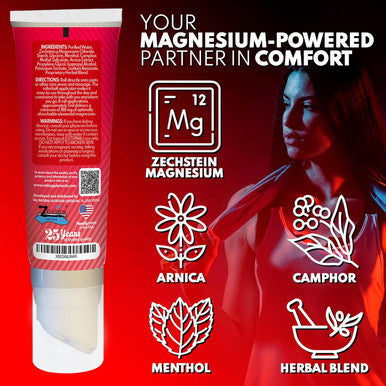 Val Lombardi Magnesium Rollerball - Deep Pressure Massage Applicator With Cool-To-The-Touch Stainless Steel Rollerballs - 4Oz