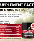 Apple Cider Vinegar Capsules 600Mg Ceylon Cinnamon 300Mg Turmeric Curcumin 300Mg & Berberine 300Mg - Dietary Supplement Support