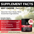 Apple Cider Vinegar Capsules 600Mg Ceylon Cinnamon 300Mg Turmeric Curcumin 300Mg & Berberine 300Mg - Dietary Supplement Support