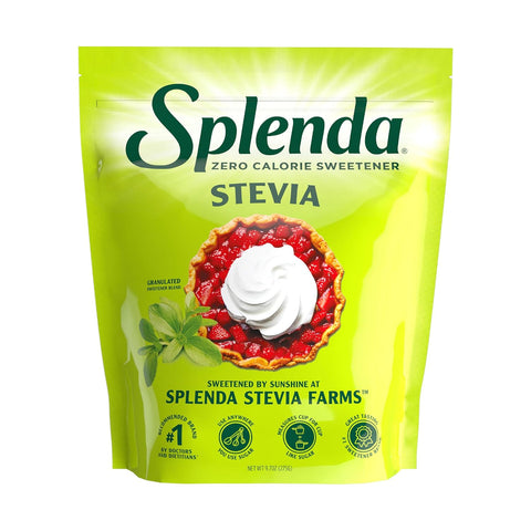 SPLENDA Stevia Zero Calorie Sweetener for Baking Plant Based Sugar Substitute Granulated Powder 9.7oz Resealable Pouch