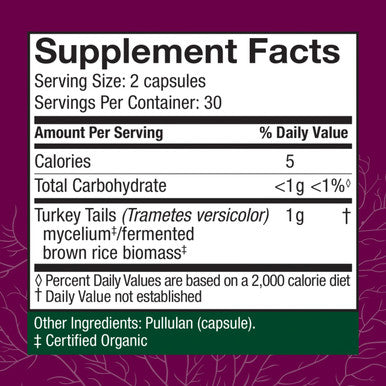 Host Defense Turkey Tail 60 Capsules