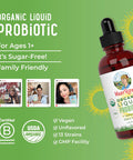 Maryruth Organics USDA Organic Liquid Probiotic by | Digestive Health | Gut Health | Probiotics for Women | Probiotics for Men | Probiotics for Kids | Acidophilus Probiotic | Vegan | Non-GMO | 40 Servings