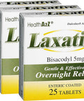 HealthA2Z Laxative Bisacodyl 5mg Gentle and Fast Overnight Relief for Constipation