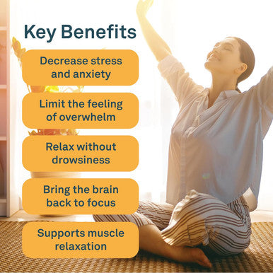 Organika Mind Calm Powder- With Magnesium Bisglycinate, L-Theanine, Gaba, Inositol- Promotes Relaxation And Calm Without Drowsiness- 216G