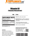 BulkSupplements Thiamine Mono (Vitamin B1) Powder - Vitamins for Energy for Women - Vitamin B - Vitamin Supplements - B Vitamins - Vitamins and Supplements (100 Grams - 3.5 oz)