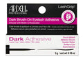 Ardell Brush-On Eyelash Adhesive - Latex- Lash Glue with Biotin & Rosewater for Long-Lasting Hold, Easy Application for False Lashes and Lash Clusters - Dark
