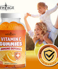 Vitamin C Gummies by New Age - Orange Vitamin C Gummy 2-Pack - Supports Healthy Immune System - Vegetarian Without Gluten - 120 Gummies