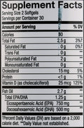 Nature's Way Ultra Pure Omega3 Fish Oil Plus Vitamin D, 1250 mg EPA/DHA, Citrus Punch, 60 Softgels