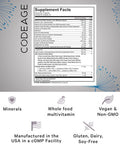 Codeage Clearface Pantothenic Acid Niacin Supplement Vitamins A C D3 E Probiotics Zinc Riboflavin Thiamin L-Lysine HCL & Omega-3 Niacinamide Skin Botanical Blend - Non-GMO - 90 Capsules