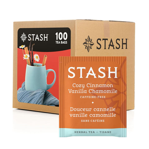 Stash Tea Ginger Peach Green Tea & Matcha Blend, Box of 100 Tea Bags (Packaging May Vary) | Zesty, fruity blend with peach, ginger and matcha notes, Non-GMO Project Verified and foil-sealed freshness