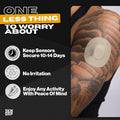 Skin Grip Adhesive Patches for Libre 2 CGM Basics Pack Waterproof & Sweatproof Adhesive for 10-14 Days Pre-Cut Adhesive Medical Tape Continuous Glucose Monitor