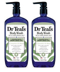 Dr Teal's Body Wash with Pure Epsom Salt, Cannabis Sativa Hemp Seed Oil, 24 fl oz (Pack of 2)