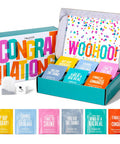 Thoughtfully Gourmet Congratulations Tea Set Tea Sampler Includes 6 Flavors of Tea with Congratulatory Quotes Set of 90