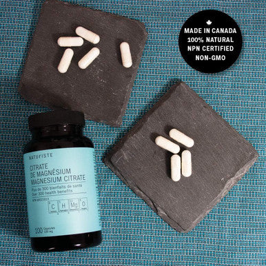 Naturiste Magnesium Citrate Men/Women Supplement - Fast action - 100 capsules - 100mg