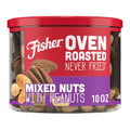 Fisher Oven Roasted Never Fried Deluxe Mixed Nuts, 24 Ounces | Pack Of 1, Almonds, Cashews, Pecans, Pistachios, Healthy Snacks For Adults, Made With Sea Salt, No Added Oil, Gluten Free