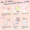 Yamasan Kyoto Uji Sakura Latte -Creamy and Aromatic Foam- Using Japanese Cherry Blossom 100% 3.5oz Made in JapanSold by Japanese company YAMASAN