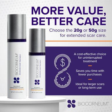 Advanced Scar Treatment With Silishield & Spf 30 50G Made In The Usa, Fast-Drying, Water-Resistant Silicone Scar Gel - Surgeon Recommended For & Old Scars - Suitable For Children Over 6 Months