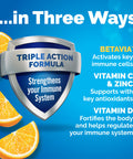 Emergen-C Immune Triple Action Immune Support Powder Betavia (R) 1000Mg Vitamin C B Vitamins Vitamin D And Antioxidants Super Orange 30 Count
