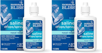 Mommy's Bliss Saline Drops Spray Nasal Relief for Newborns