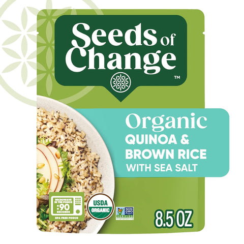 SEEDS OF CHANGE Organic Quinoa & Brown Rice with Sea Salt Organic Food 8.5 oz Pouch