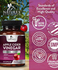 Nature'S Nutrition Apple Cider Vinegar Capsules for Detox & Cleanse - 1877mg per Serving - ACV Pills with Digestion Gut Health & Natural Weight Support - Extra Strength - Non-GMO Supplement - 60 Vegetarian Capsules
