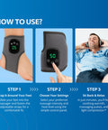 Emsense Heating Foot Massager - Cordless Vibration & Heat Therapy Wrap With 5 Heat Levels & 3 Vibration Modes For Tired Feet Ankles & Lower Calf Usb-C Rechargeable 1 Pack