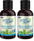 NOW Foods BetterStevia Organic Glycerite Zero-Calorie Liquid Sweetener Keto Friendly, Suitable for Diabetics, No Erythritol, 8-Ounce