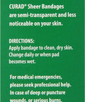 Curad Regular Size Adhesive Bandages Sheer 80-Count Boxes (Pack of 6)