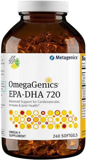 Metagenics - OmegaGenics EPA-DHA 720 Omega-3 Fish Oil Daily Supplement 240 count