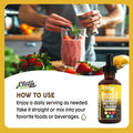 Organic Maca Root Liquid Drops With Ashwagandha, Fenugreek, Beet Root And L-Arginine Liquid Multivitamin For Women And Men - Adapto Drive By Clean Nutra