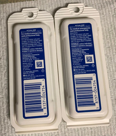 Band-Aid Bandages Travel Kit 8 Each (Pack Of 2)