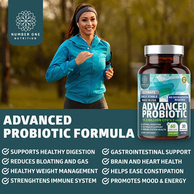 N1N Premium Probiotics 11.5 Billion CFUs and 10 in 1 Immune Support Booster 10 Potent Ingredients to Support Gut Health Digestion and Boost Immunity 2 Pack Bundle