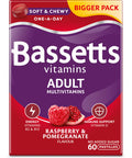 Bassetts Vitamins Adult Raspberry & Pomegranate Flavour Multivitamins 60 Gummy Pastilles