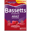Bassetts Vitamins Adult Raspberry & Pomegranate Flavour Multivitamins 60 Gummy Pastilles