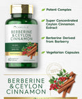 Carlyle Berberine with Ceylon Cinnamon | 2000mg Complex | 60 Capsules | Vegetarian Non-GMO Gluten
