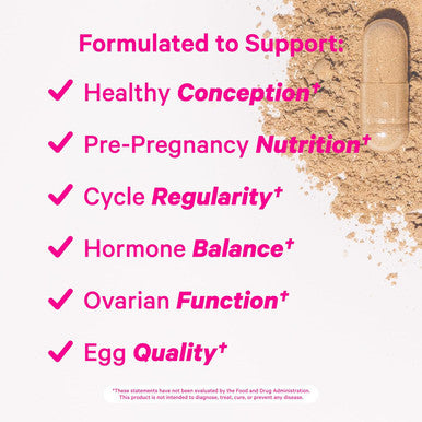 Pink Stork Fertility Bundle - Conception Tea and Supplements for Women Prenatal Vitamins with Ashwagandha Inositol Vitex and Folate to Help Support Hormone Balance for Women 2 Pack