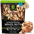 NUT CRAVINGS - Raw Brazil Nuts, Unsalted, No Shell, Whole, (16oz - 1 LB) Packed Fresh in Resealable Bag - Kosher Healthy Snack, Food Assortments