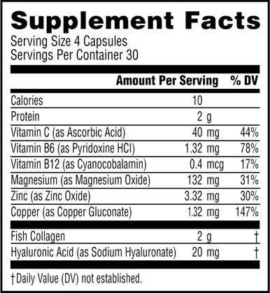 NeoCell Marine Collagen for Radiant and Youthful Skin*, Collagen Types 1 & 3, with Hyaluronic Acid, Paleo Friendly, Gluten-Free, 120 Capsules