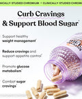 Lemme Curb Cravings, Improve Carb Metabolism, Support Weight Management W/Clinically Studied Chromium Picolinate, Bitter Melon, Ceylon Cinnamon & Greens Blend I Drug-I Vegan