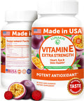 Lunakai Usa Made Vitamin E Gummies 400Iu With Vitamin C - Delicious, Vegan, Non-Gmo Supplement For Daily Skin & Eye Support, D-Alpha Tocopherol, 60Ct