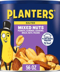 PLANTERS Unsalted Premium Nuts 34.5 oz Resealable Container- Contains Roasted California Pistachios, Cashews, Almonds, Hazelnuts & Pecans - No Artificial Flavors or Colors