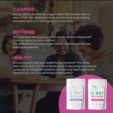 B s Tea - Detox Tea - Night time Cleansing Tea - Be Cleansed - Be Restored - Be Healthy - daily herbal tea to cleanse body from toxins, reduce bloating, aid in weight-loss & optimize health